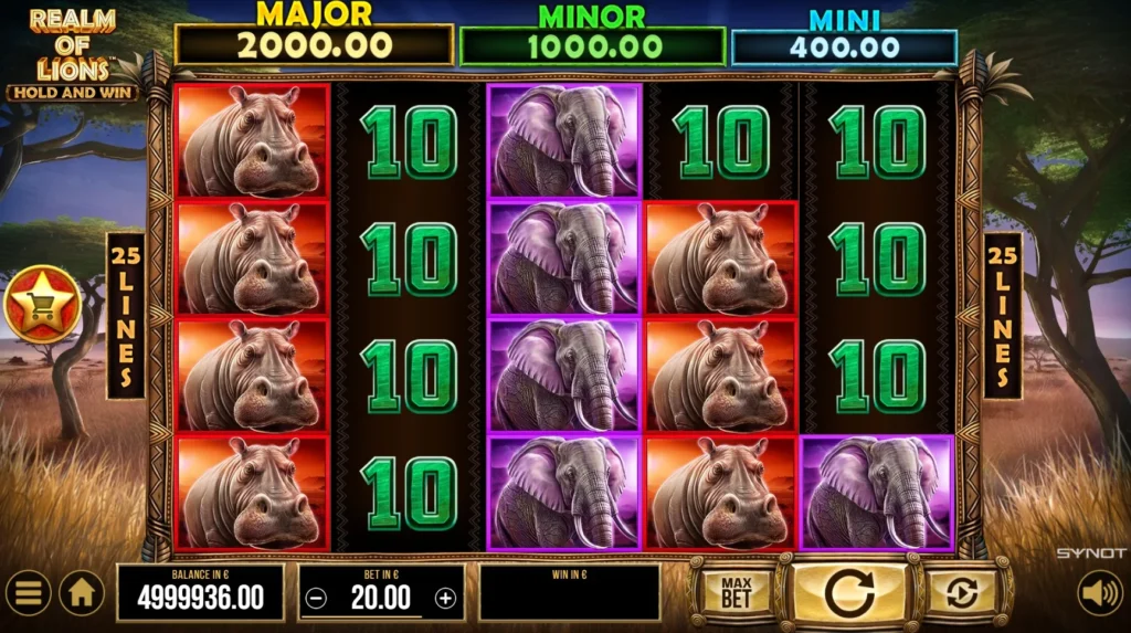 Realm of Lions от Synot Games переносит игроков в пустынную саванну