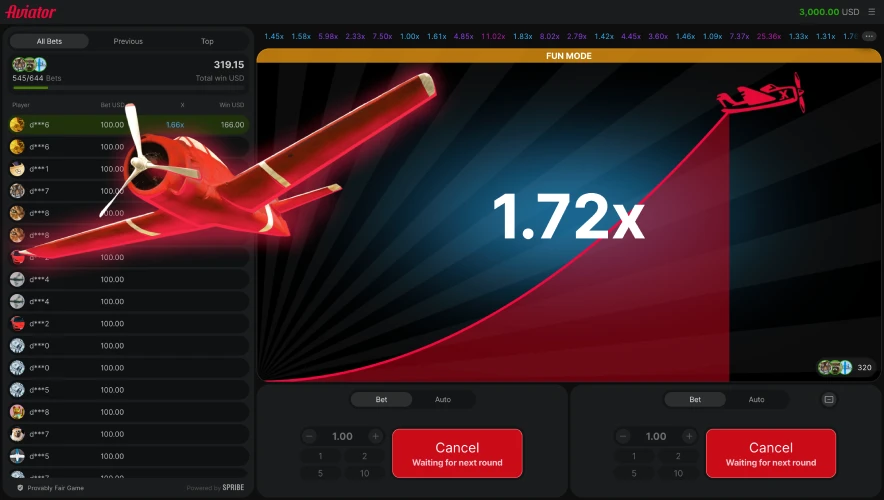 Play Aviator online