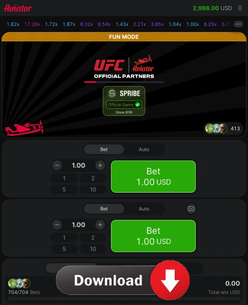 Download the game Aviator