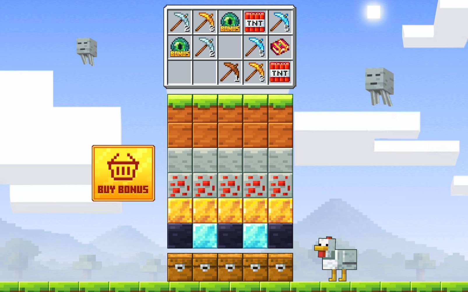 Mine Slot Minecraft casino game combines nostalgic block aesthetics with real money gambling. Play mine slot online, enjoy bonuses, win cash prizes.